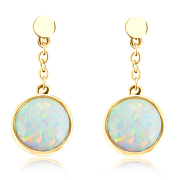 silver 925 earring opal stud earrings for woman